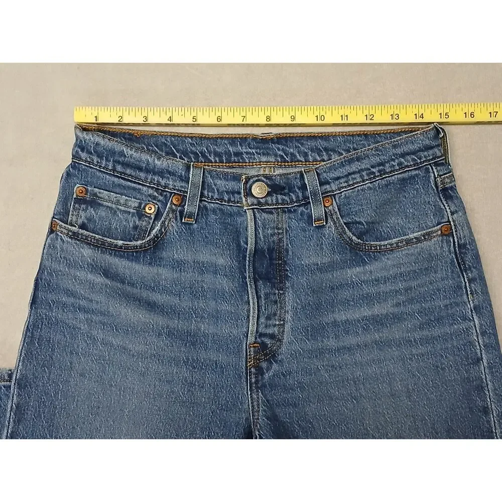 Levi's (29x30) 501 Men's Straight Fit Blue Denim Jeans